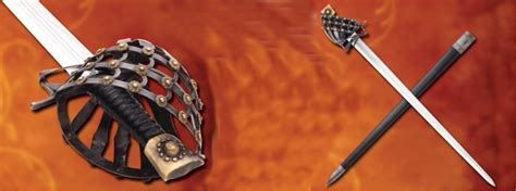 Mercenary Schiavona Half Basket Hilt Sword Functional European Swords
