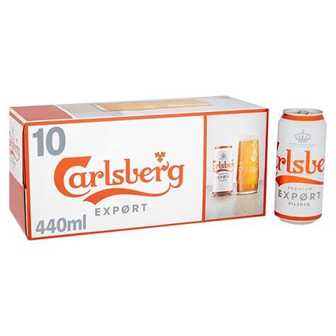 Carlsberg Export Lager Beer 10 X 440ml Cans Beer Iceland Foods