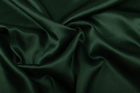 Crêpe Satin Dark Green Yes Fabrics