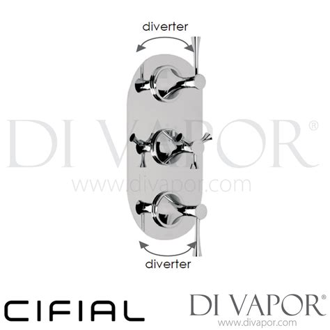 Cifial 600v34bhl Brookhaven Lever 3 Contol Thermostatic Valve With