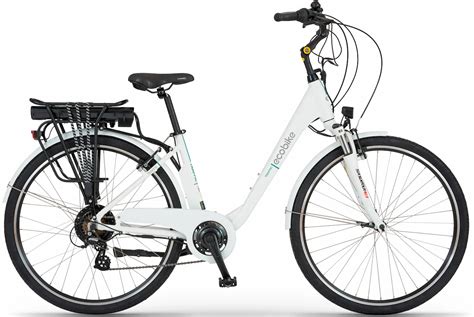 Elektrische Fiets Dames Lage Instap 28 Inch Wit 630wh Fietsenmagazijn