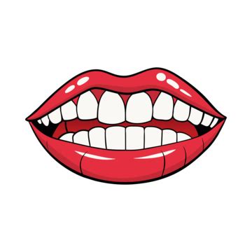 Ilustración De Labios Rojos Vector PNG dibujos Labios Labios