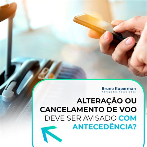 Altera O Ou Cancelamento De Voo Deve Ser Avisado Anteced Ncia