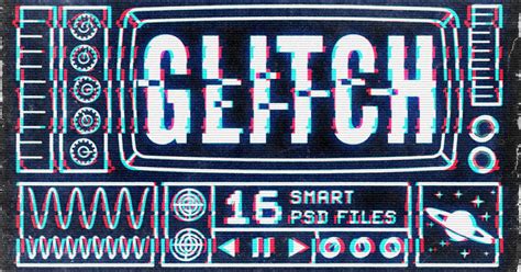 Photoshop Glitch Text Effects, Add-ons - Envato Elements