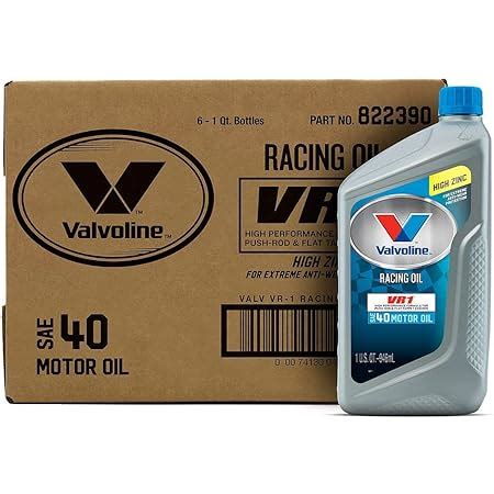 Amazon Valvoline VR1 Racing SAE 40 High Performance High Zinc