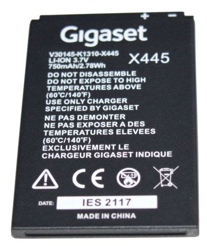 Original Battery Gigaset Sl Sl H V K X Li