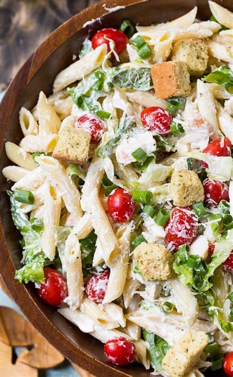 Chicken Caesar Pasta Salad Spicy Southern Kitchen