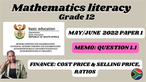 Grade Mathematics Literacy Paper Exam Guide May June