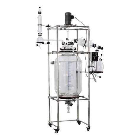 Ul Certificate Lab Chemical Bioreactor Jacketed Glass Agitator L