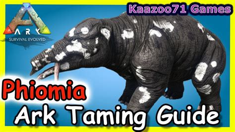 How To Tame A Phiomia In Ark Youtube