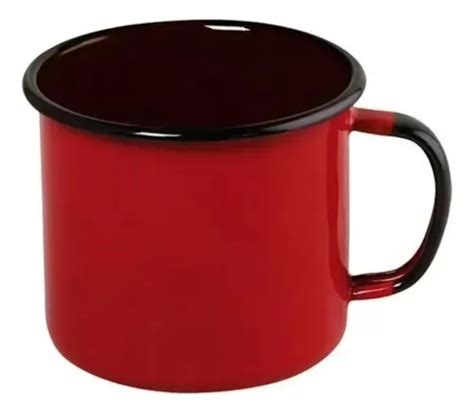 Caneca M Dia Esmaltada Vermelho Ml Ewel Cor Vermelha Parcelamento