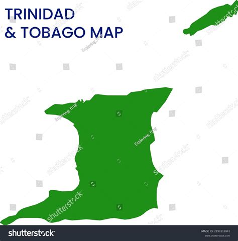 High Detailed Map Trinidad Tobago Trinidad Stock Illustration 2190116941 Shutterstock