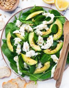 Spinach Avocado Salad - The clever meal