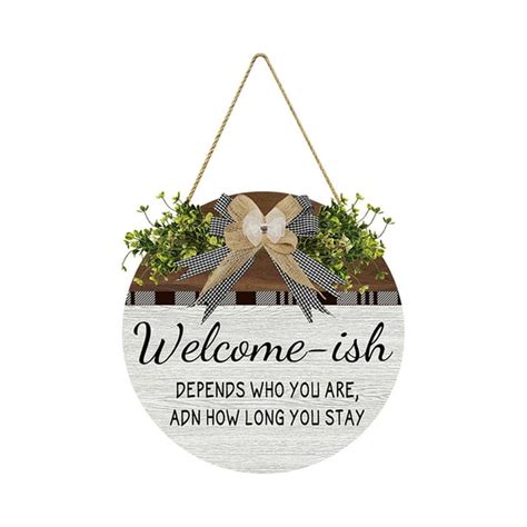 PRINxy 3D Welcome Hanger Funny Welcome Sign Home Outdoor Decor Door Hanger Welcome Sign Home ...