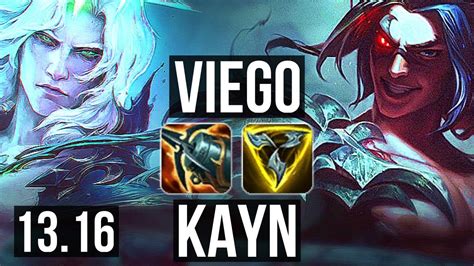 VIEGO Vs KAYN JNG 1600 Games 1 6M Mastery 9 3 6 Dominating