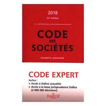 Code Dalloz Expert Code Des Soci T S Jurisprudence Et Doctrine Sur