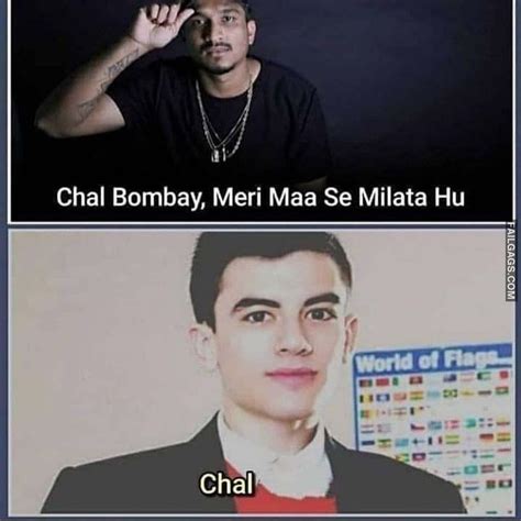 Chal Bombay Meri Maa Se Milata Hu Funny Hindi Memes Rfailgags