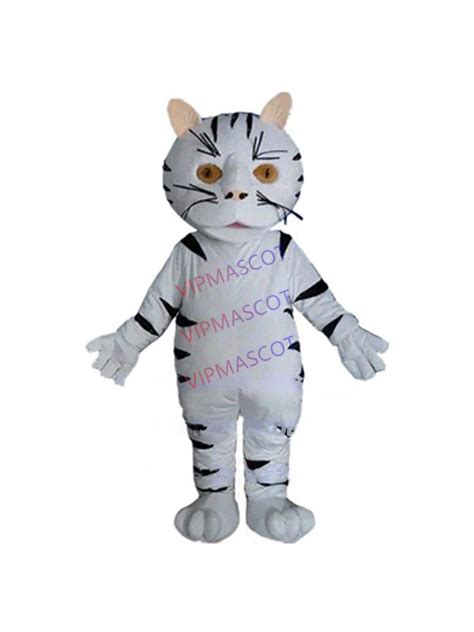 white cat mascot costume adult size custom cartoon character cosplay ...