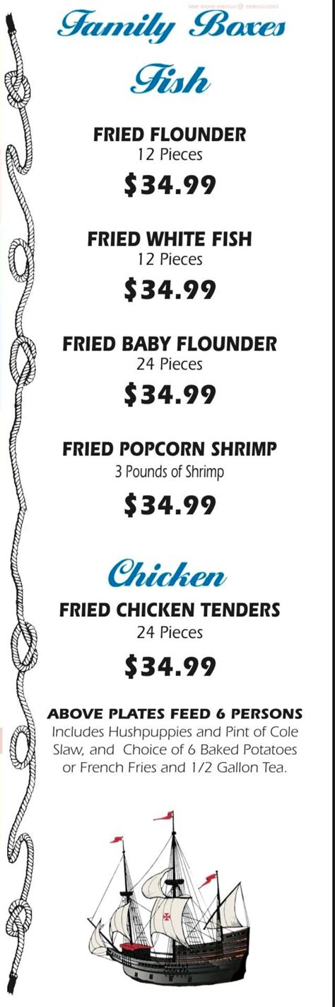 Menu At Mayflower Seafood Restaurant Danville