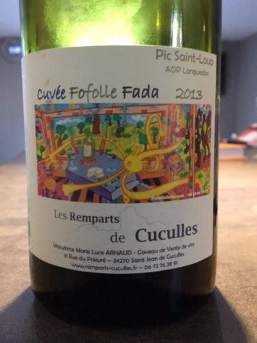 Les Remparts de Cuculles Cuvée Fofolle Fada Pic Saint Loup Vivino US