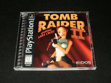 Tomb Raider II Starring Lara Croft - Sony PS1 - Complete CIB - Black ...