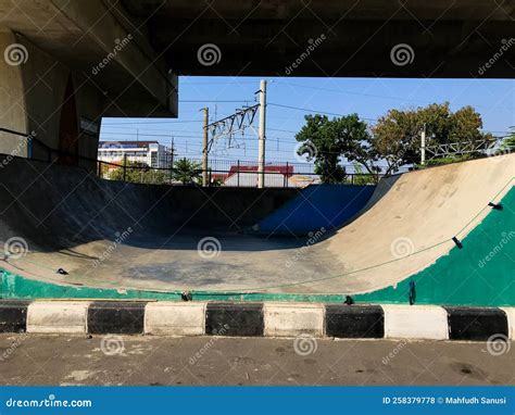 Empty Skatepark In The City Public Park Editorial Stock Photo Image