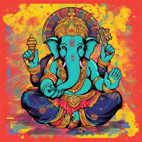 Premium Ai Image Lord Ganesha Hindu God