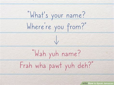 4 Ways To Speak Jamaican Wikihow