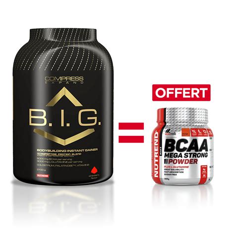 Prise De Masse Pack Compress Big Bcaa Nutrend G G Chocolat