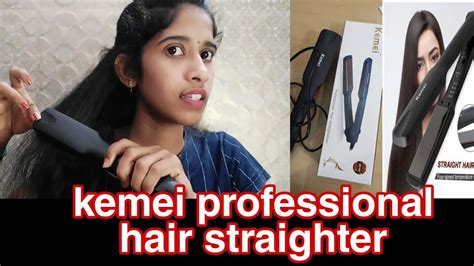 🔴தமிழில் Kemei Professional Hair Straightener Review And Demo 😍beginners