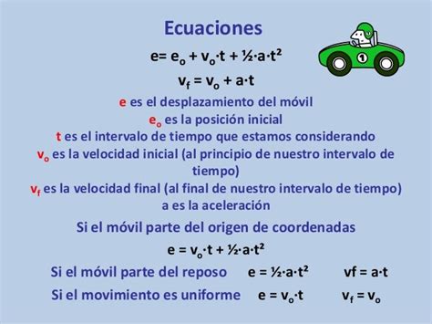 Ecuaciones Cinematicas