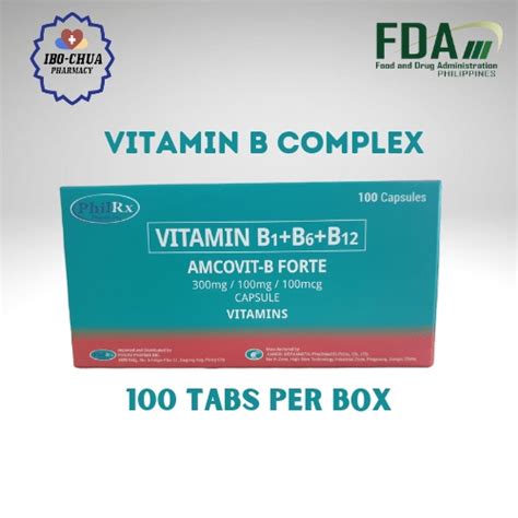 Vitamin B Complex Amcovit B Forte Mg Mg Mcg Capsules