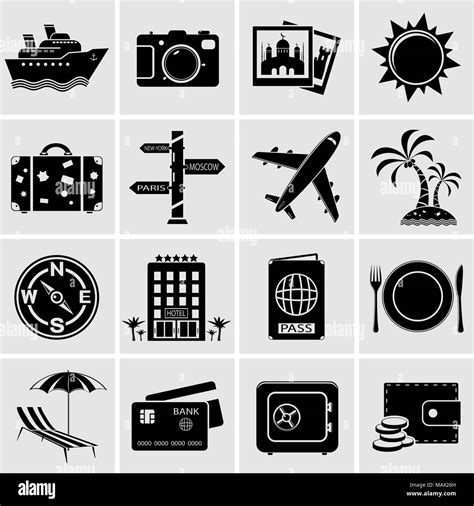 Iconos De Viajes De Turismo Im Genes Vectoriales De Stock Alamy