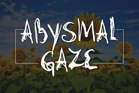 Abysmalgaze Font English Fonts Pngtree