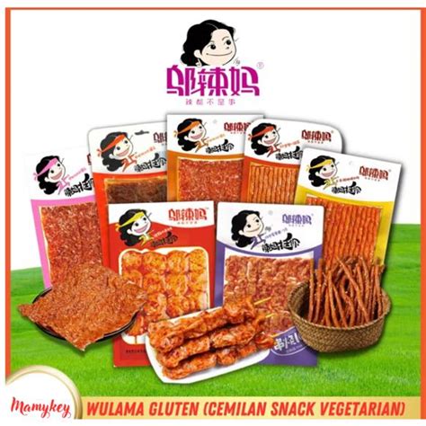 Jual Aneka Wulama Gluten Spicy Tofu Latiao Cemilan Snack Vegetarian