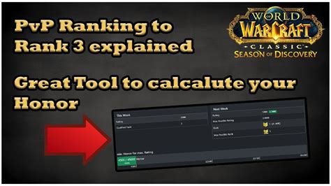 Guide To Pvp Rank 3 In Wow Season Of Discovery [great Tool] Youtube