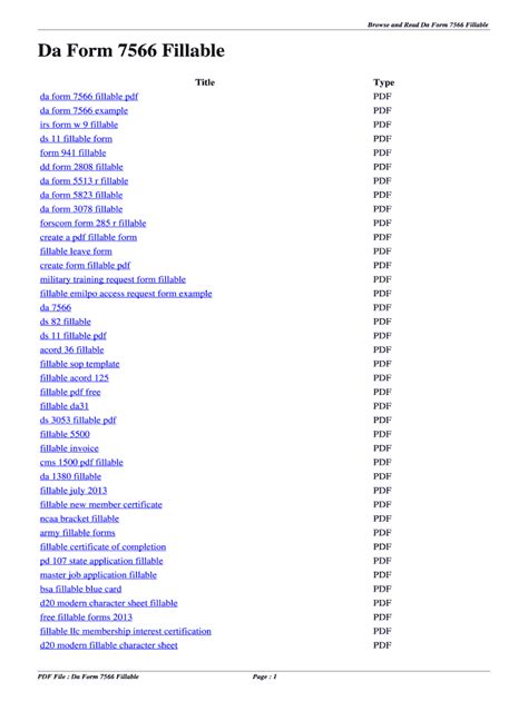 Fillable Online Qddu Da Form 7566 Fillable Da Form 7566 Fillable Fax