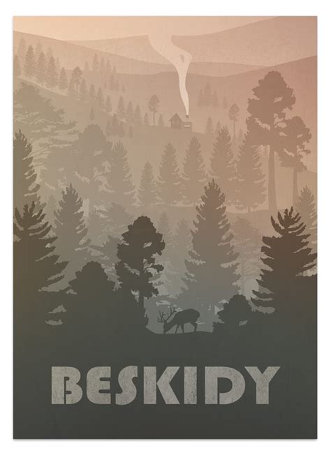 Plakat Beskidy Hunny Badger