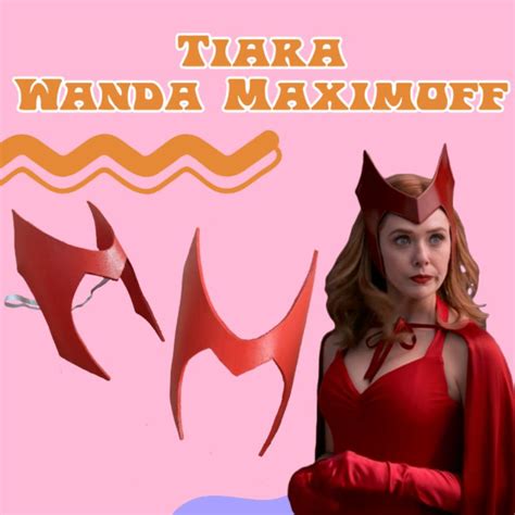 Tiara Wanda Maximoff Feiticeira Escarlate Cosplay Halloween Fantasia