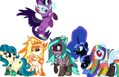 Mlp Evil Mane 6 By Gouhlsrule On Deviantart