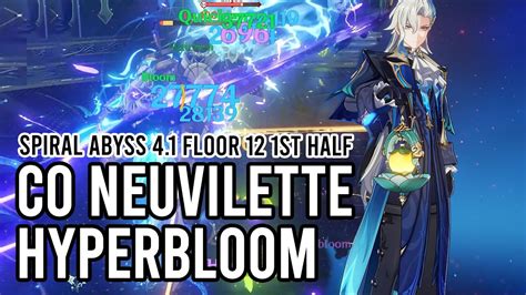 C0 Neuvillette Hyperbloom Ft Archons Spiral Abyss 4 0 4 1 Floor 12