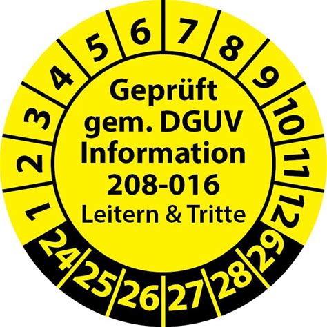 Pr Fplakette Gepr Ft Gem Dguv Information Leitern Und Tritte