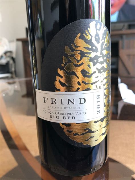 2020 Frind Estate Winery Big Red Canada British Columbia Okanagan