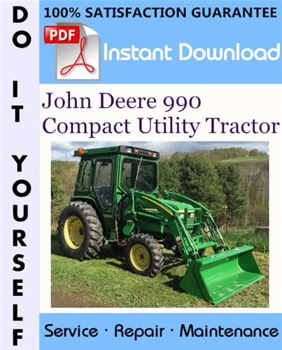 John Deere 990 Compact Utility Tractor Technical Manual D