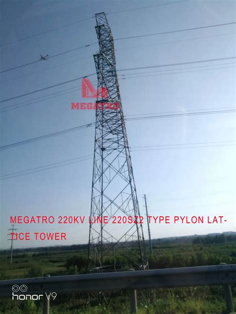 Megatro Transmission Line Kv Sz Double Circuit Pylon Tower