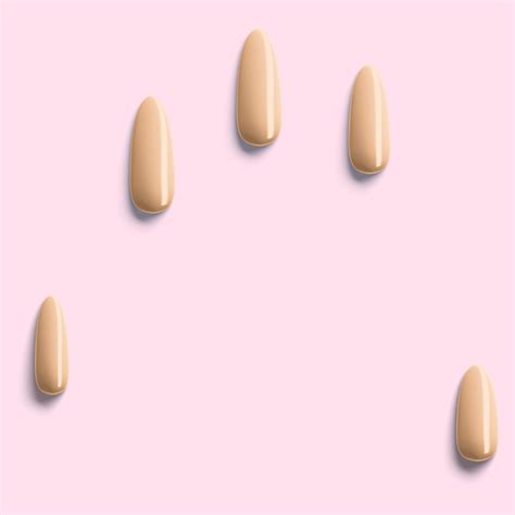 Nude Bare Press On Nails Simply Crystal Nails