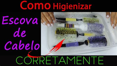 Como HIGIENIZAR Escova De Cabelo Como LIMPAR ESTERILIZAR Escova De