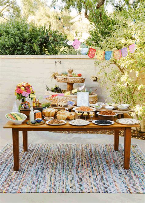 Wedding And Dinner Party Buffet Ideas How To Throw A Taco Bar Party