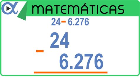 Resta Con Punto Decimal Ejemplo 2 De 3 Aritmética Vitual Youtube