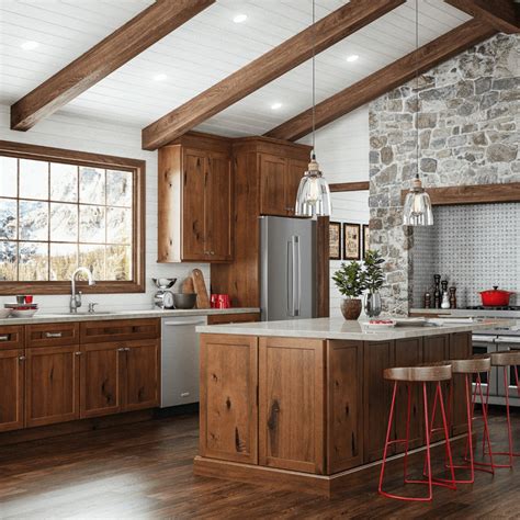 Rustic Shaker Kitchen Cabinets Modern Farmhouse Country Mountain Style